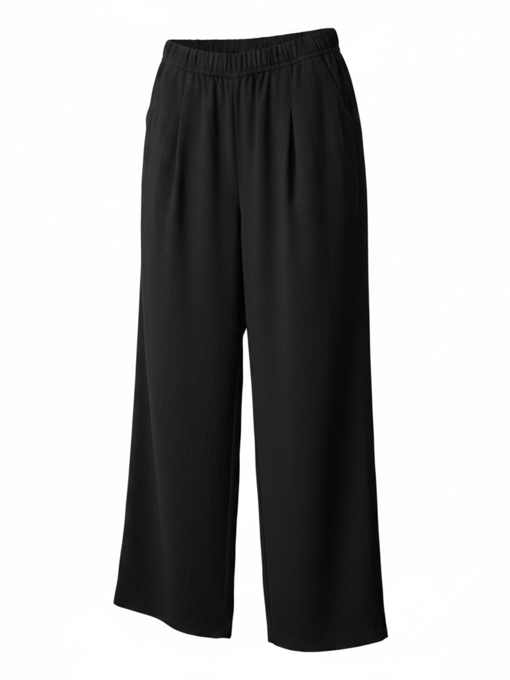 Halara Classic Black Wide-Leg Pull-On Dress Pants. Size Small